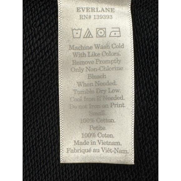 Everlane 100% Human Black Sweatshirt – Size Small NEW - Picture 6 of 6
